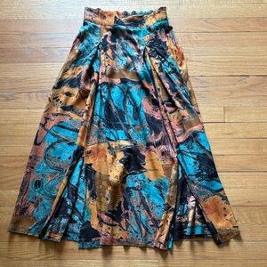 vintage colorful southwest boho skirt